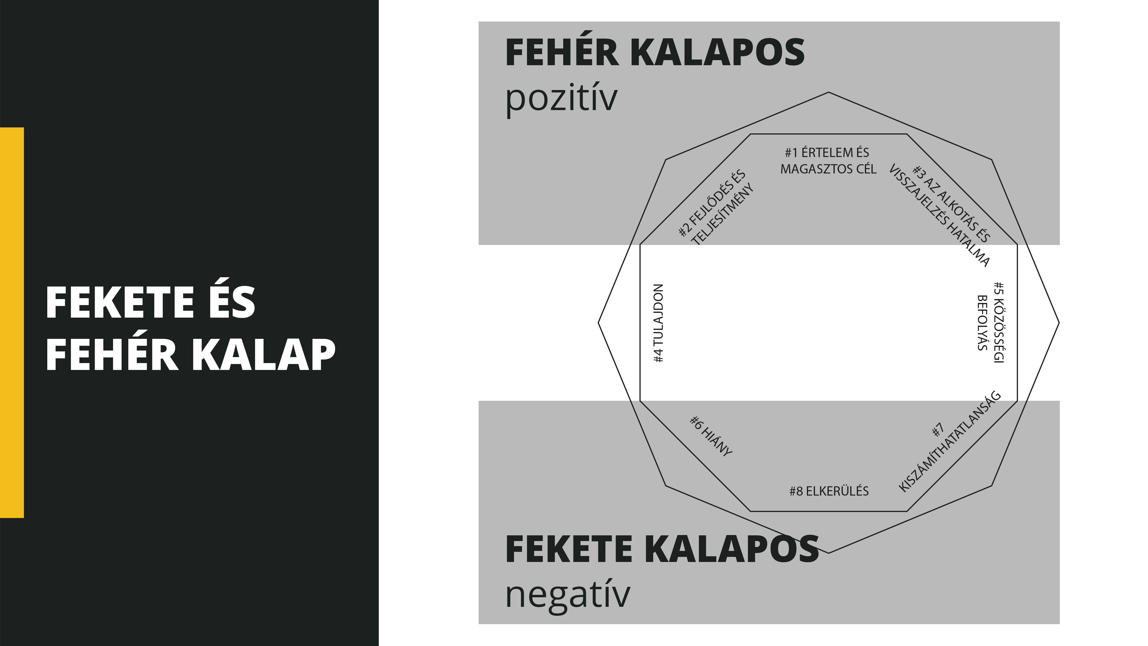 Octalysis: Fekete kalapos motiváció és Fehér kalapos motiváció